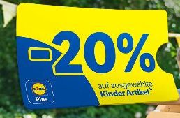 Lidl Plus: 20 Prozent Rabatt auf ausgewählte Kinderartikel