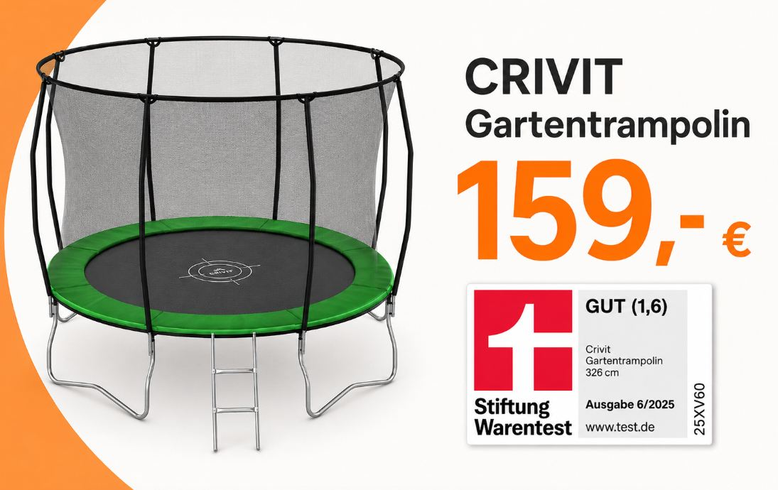 Lidl: Trampolin mit gutem Testergebnis für 159 Euro