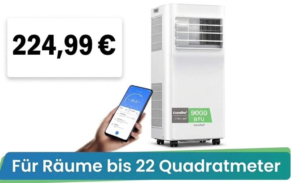 Amazon: Bestseller-Klimaanlage jetzt für 224,99 Euro