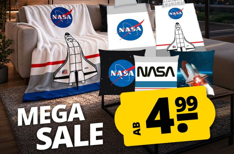 NASA: Fanartikel jetzt bei Sportspar mit Rabatt