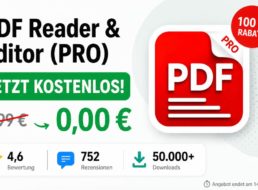 Gratis-App: „PDF Reader & Editor (PRO)“ für 0 statt 9,99 Euro