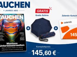 Tauchen: Jahresabo für 145,60 Euro mit Gutschein und Gratis-Schirm