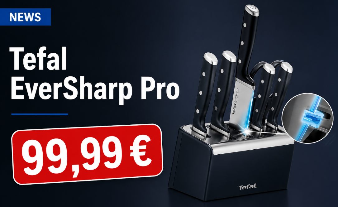Tefal: Eversharp Pro Messerblock mit Selbstschärfung für 99,99 Euro