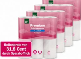 Amazon: Premium-Toilettenpapier zum Rollenpreis von 31,8 Cent
