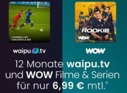 Waipu.tv: Kombi-Angebot mit „WOW Filme und Serien“ jetzt für 6,99 Euro