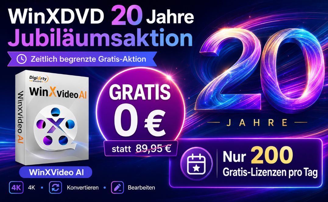 Gratis: Winxvideo AI Giveaway für 0 statt 41 Euro