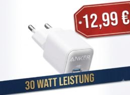 Anker Nano: Kompaktes Ladegerät mit 30 Watt für 12,99 Euro
