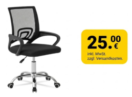 Sportspar: Bürostuhl für pauschal 25 Euro