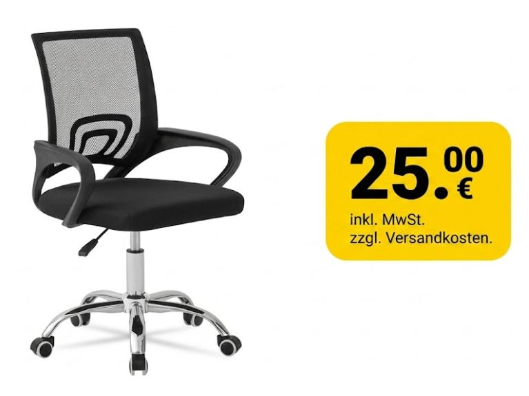 Sportspar: Bürostuhl für pauschal 25 Euro