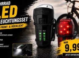 Outlet46: Fahrradleuchtenset mit Zulassung für 9,99 Euro
