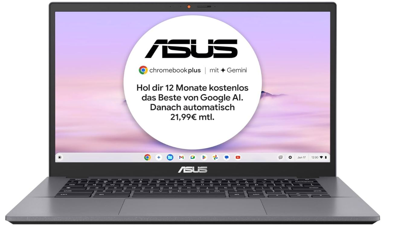 Gratis: Google AI Pro zum Chromebook für 259 Euro