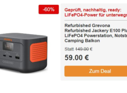 Dealclub: Jackery E100 Plus refurb für 59 Euro