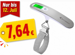 Amazon: Sehr gut bewertete Testsieger-Kofferwaage für 7,64 Euro