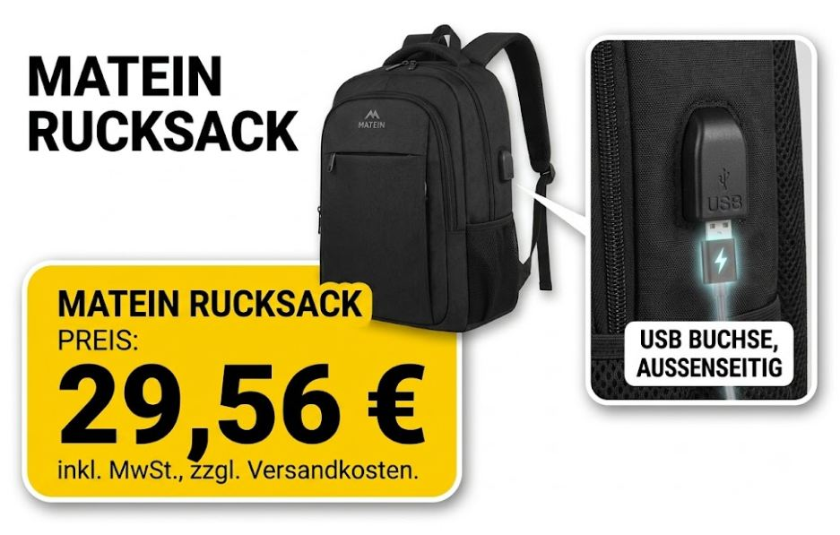 Amazon: Kühl-Rucksack mit Top-Bewertungen für 29,56 Euro
