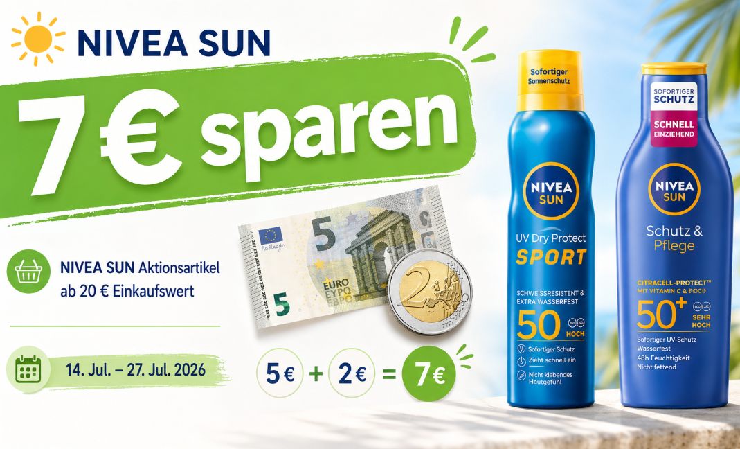 Amazon: Nivea-Rabatt von sieben Euro ab 20 Euro Warenwert