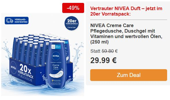 Dealclub: Nivea-Produkte zu Bestpreisen