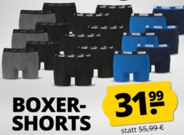 Puma: Boxershorts im 6er-Pack für 31,99 Euro