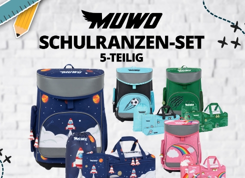 Sportspar: Schulranzen-Set aus fünf Teilen für 49,99 Euro