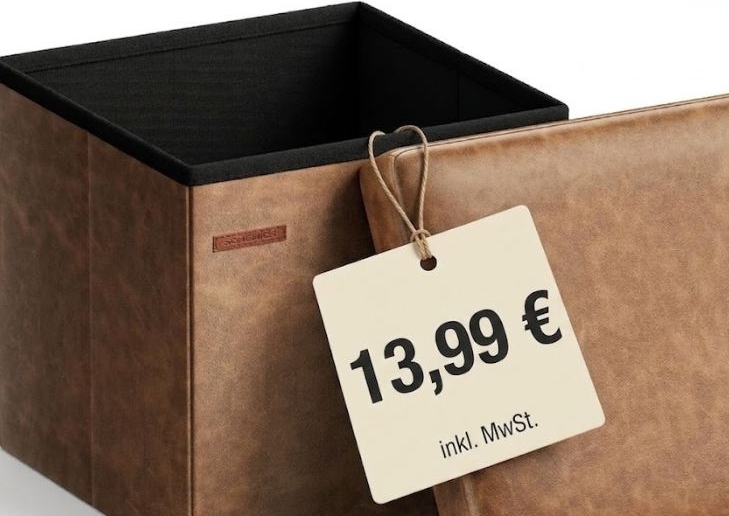 Amazon: Kunstleder-Sitzhocker für 13,99 Euro