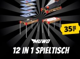 Muwo: Spieltisch mit 12 Spielen für 35 Euro
