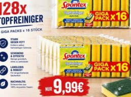 Knaller: 128er Sparpack Spontex-Schwämme für 9,99 Euro