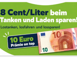 Tankrabatt: 8 Cent / Liter & 10 Euro Prämie