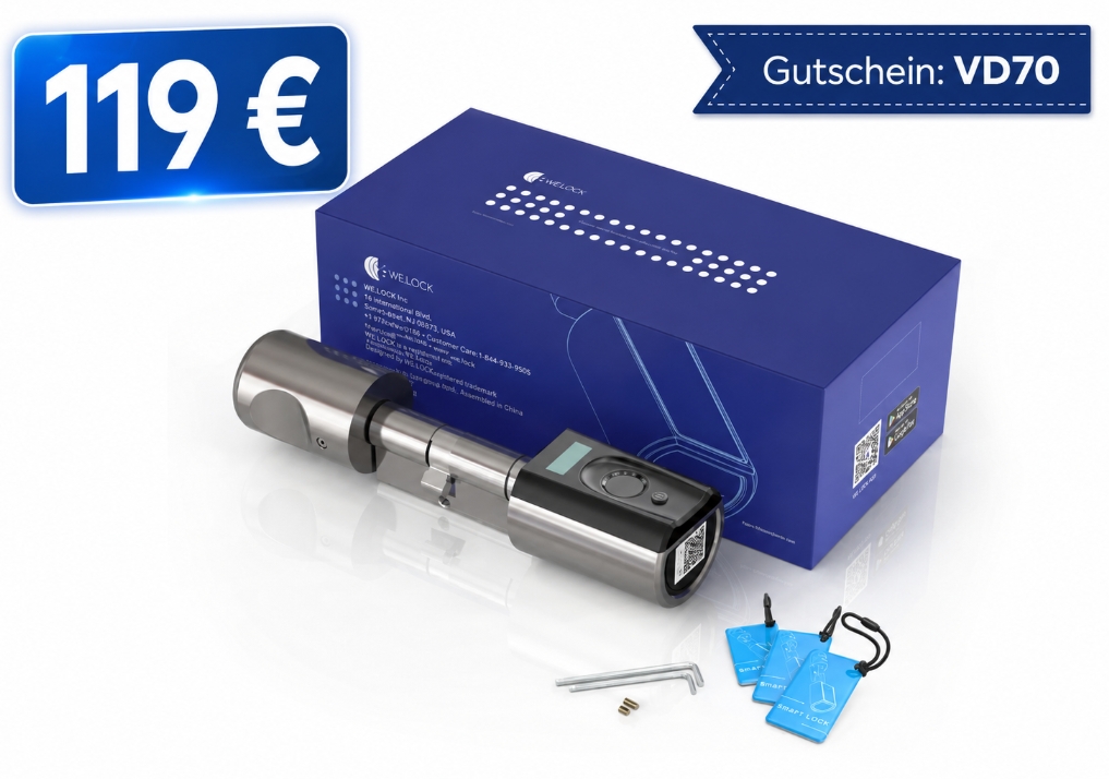 Welock: Smartes Türschloss "Touch41" jetzt für 119 Euro frei Haus