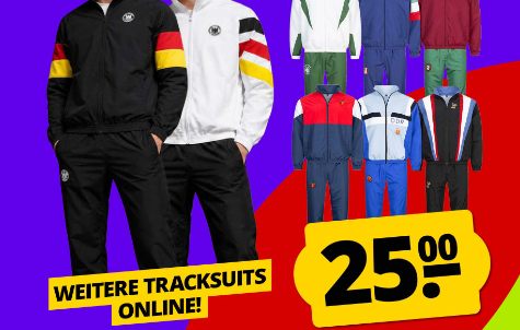 Sportspar: WM-Ausverkauf mit Retro-Trainingsanzügen für 25 Euro