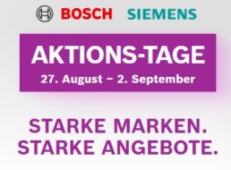 Amazon: Aktionstage für Bosch und Siemens bis Mittwoch