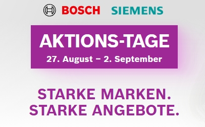 Amazon: Aktionstage für Bosch und Siemens bis Mittwoch