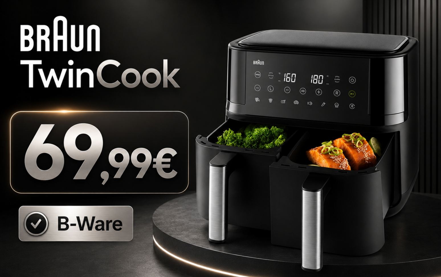 B-Ware: Braun-Heißluftfritteuse für 69,99 Euro frei Haus