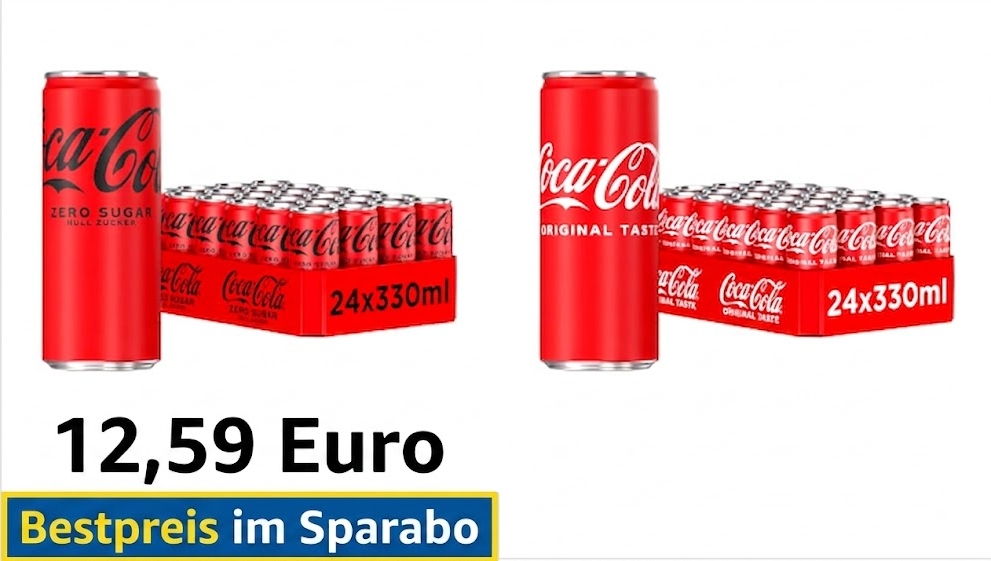 Coke Zero: 24er-Pack für schlanke 12,59 Euro bei Amazon