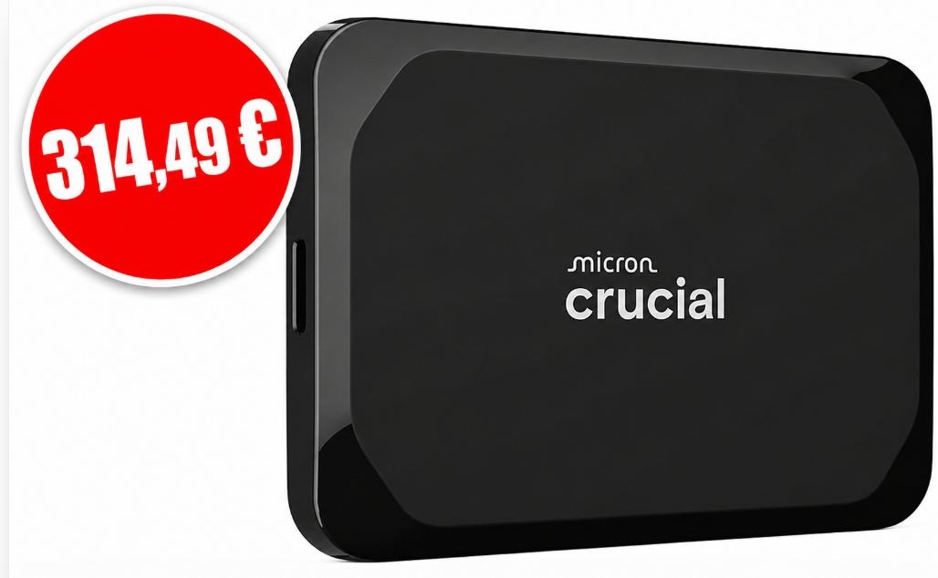 Amazon: Crucial X9 mit vier TByte für 314,49 Euro