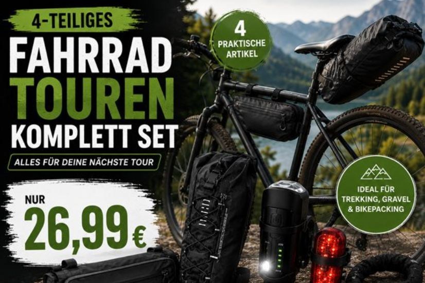 Outlet46: Fahrradset mit 4 Artikeln für zusammen 26,99 Euro