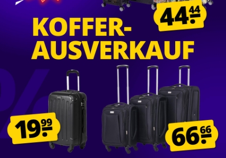 Sportspar: Reisekoffer und Sets ab 20 Euro