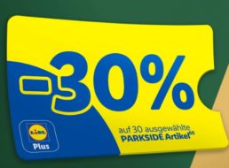 Lidl: 30 Prozent Rabatt auf Parkside