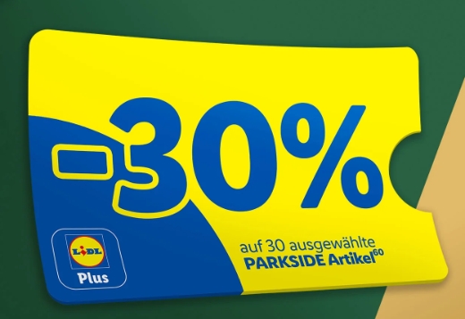 Lidl: 30 Prozent Rabatt auf Parkside