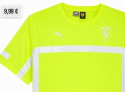 Ferrari: Teamshirt von Puma mit Reflektor-Elementen für 9,99 Euro