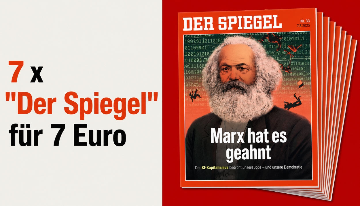 Der Spiegel: 7 Ausgaben für 7 Euro frei Haus