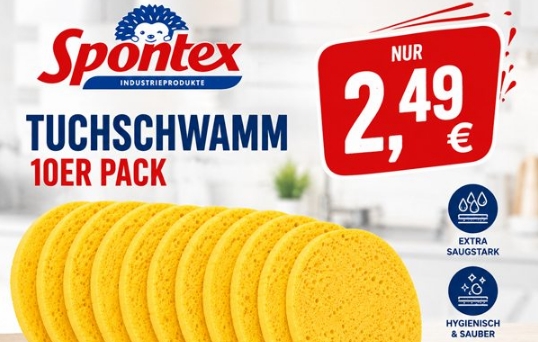 Outlet46: Spontex-Sale mit 10er-Pack Schwämmen für 2,49 Euro
