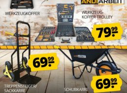 Sportspar: Leitern, Werkzeugkoffer und mehr