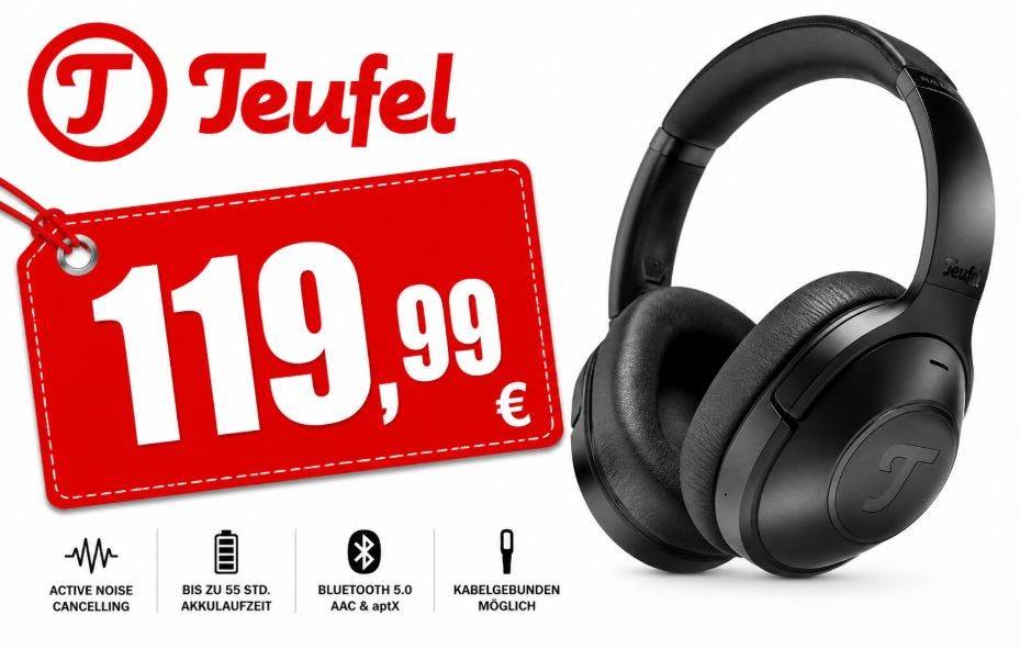 Teufel: Real Blue mit ANC und Bluetooth 5.0 für 119,99 Euro