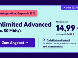 Knaller: Unlimitierte 5G-Daten jetzt für 14,99 Euro / Monat