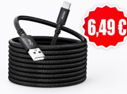 Prime: USB-C-Kabel mit 5 Meter Länge für 6,49 Euro