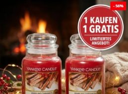 Dealclub: Doppelpack „Yankee Candle Sparkling Cinnamon“ für 34,95 Euro