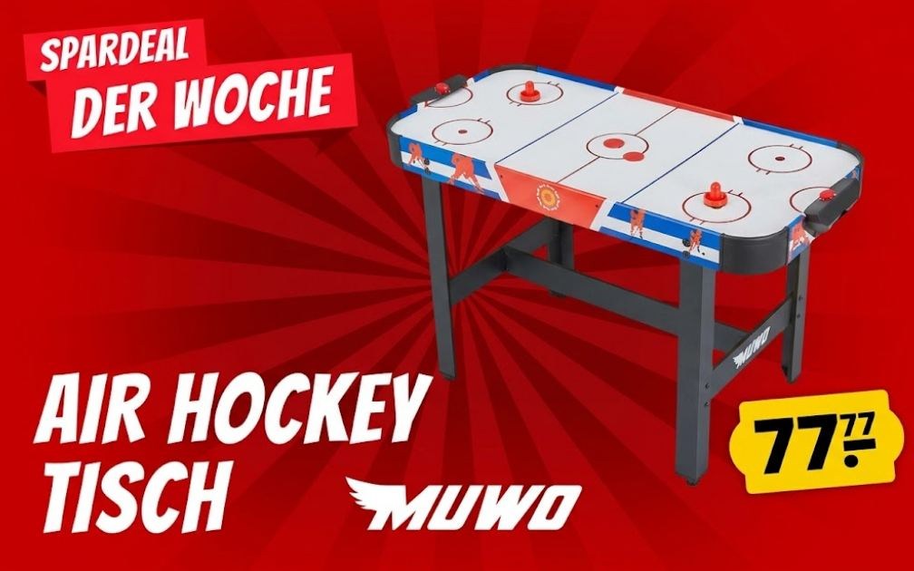 Sportspar: Air-Hockey-Tisch für 77,77 Euro frei Haus