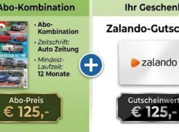 Auto Zeitung: Jahresabo für 125 Euro mit Gutschein über 125 Euro