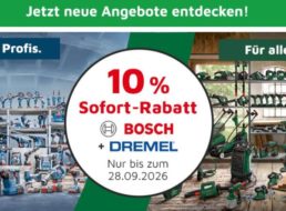 Bosch: 10 Prozent Rabatt bei Völkner