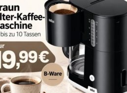 Braun: Kaffeemaschine als B-Ware für 19,99 Euro