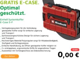 Gratis: E-Case von Einhell zur Bestellung bei Völkner geschenkt